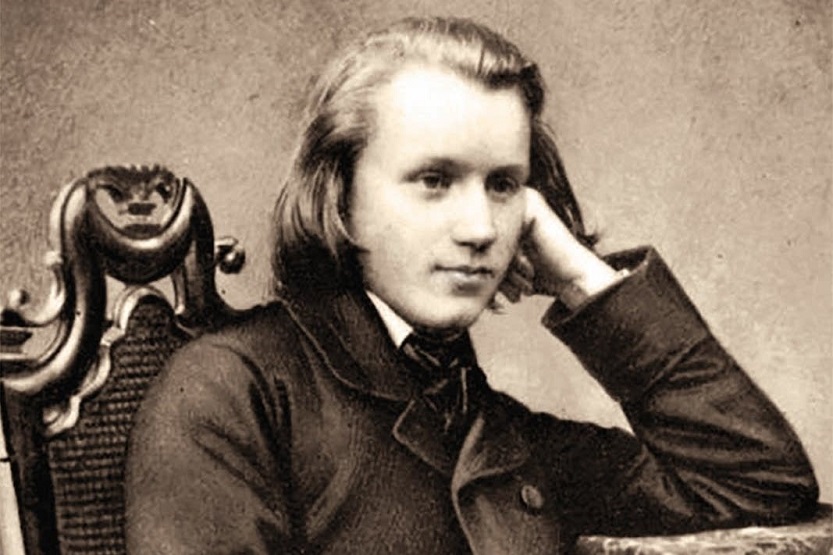 Johannes Brahms foto de juventud