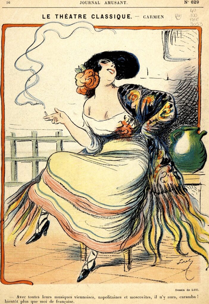 Cartel de la opera Carmen de Georges Bizet