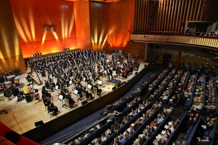 Orquesta sinfónica de RTVE en el Teatro Monumental de Madrid
