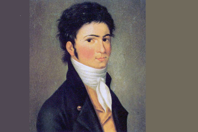 Beethoven retrato de Riedel en 1801