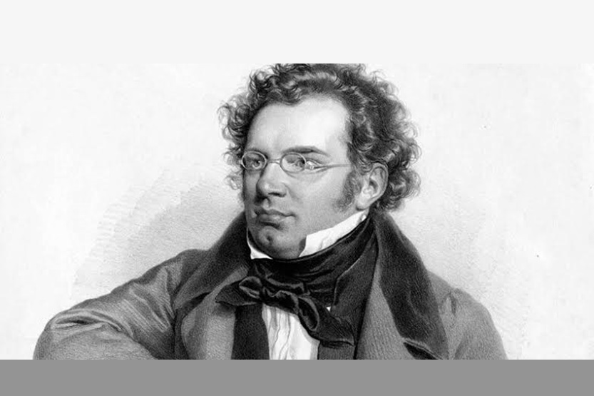 Franz Schubert en blanco y negro